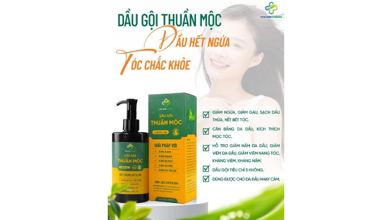 Dầu gội Thuần Mộc là lựa chọn lý tưởng cho những người có mái tóc khô xơ, dễ gãy rụng