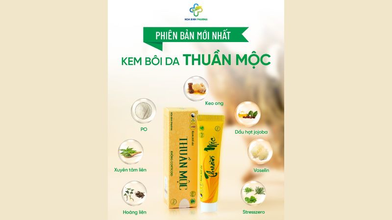 Kem bôi da Thuần Mộc dưỡng ẩm dịu nhẹ, kháng khuẩn từ thảo dược