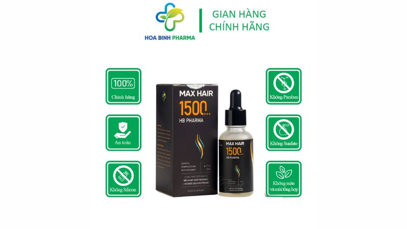 Serum Max Hair 1500+++ là sản phẩm dưỡng tóc chuyên sâu với công thức tiên tiến, giúp nuôi dưỡng mái tóc từ gốc đến ngọn