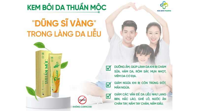 Kem bôi da Thuần Mộc mang đến hiệu quả nhờ sự kết hợp giữa các hoạt chất thảo dược quý và thành phần có giá trị sinh học cao