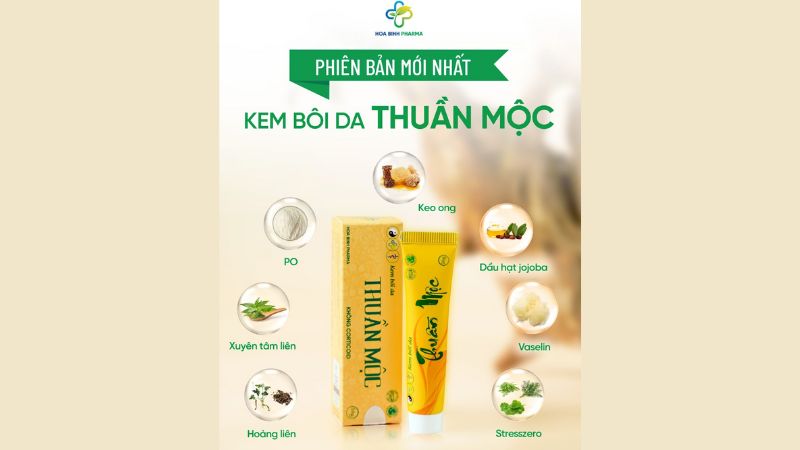 Kem bôi da Thuần Mộc là sự kết hợp giữa các thảo dược quý trong Đông y và những hoạt chất hiện đại