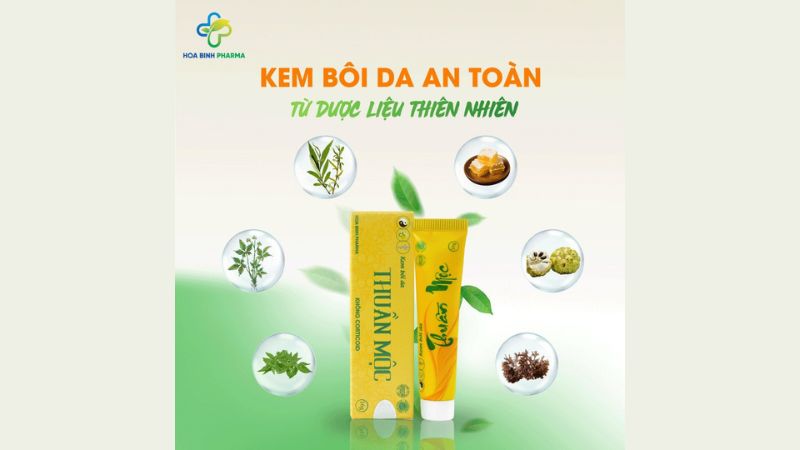 Thuần Mộc chứa các thảo dược quý có tác dụng kháng khuẩn, chống viêm, giảm ngứa và làm lành da